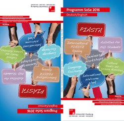 PIASTA Programm - Universität Hamburg