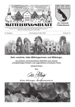 Donnerstag, 24.03.2016 - Gemeinde Walddorfh&auml;slach
