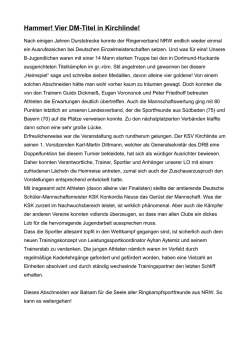 DM B-Jugend Greco - AC M&uuml;lheim am Rhein von 1892 e.V.