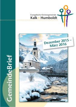 GemeindeBrief - Evangelische Kirche im Rheinland – EKiR.de