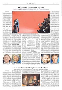 Im Endspurt gehen Wahlk&auml;mpfer auf dem Zahnfleisch
