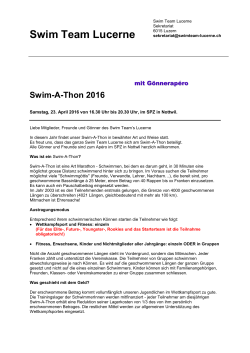 Swim Team Lucerne - Schwimmverein Emmen