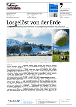 Date: 24.03.2016 Freiburger Nachrichten Genre
