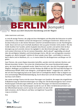 Berlin kompakt 2016 März 22