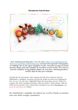 Eierw&auml;rmer Hase und Eule KikisDesign4You - Kikis 3D