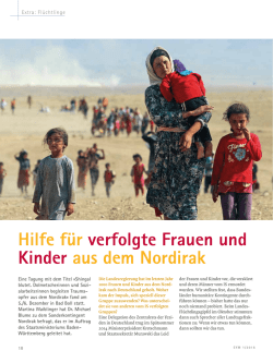 Hilfe f&uuml;r verfolgte Frauen und Kinder aus dem Nordirak