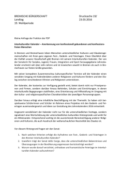 Interkultureller Kalender