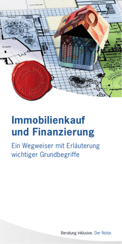 Immobilienkauf und Finanzierung - Notar Rau