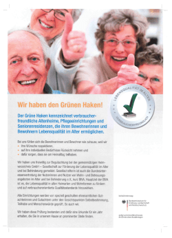 Wir haben den Grünen Haken!