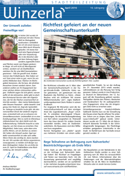 Stadtteilzeitung April