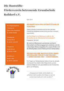 Die Buntstifte- Förderverein betreuende Grundschule Roßdorf e.V.