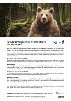 Hurra, der B&auml;r hat gekackt und der Winter ist vorbei, 22.03.2016