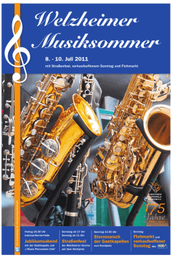Jubilaeumszeitung_2011 - MV Stadtkapelle Welzheim
