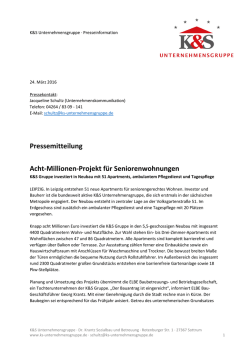 Zur Pressemitteilung - K&S Dr. Krantz Sozialbau und Betreuung