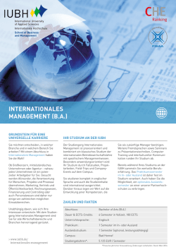internationales management (ba)