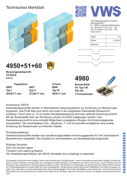 Technisches Merkblatt - VWS Befestigungstechnik GmbH