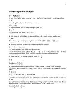 Erläuterungen und Lösungen - Lehrer-Blog