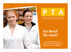 Ein Beruf f&uuml;r mich? - Landesapothekerkammer Brandenburg