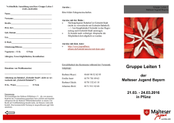 Gruppe Leiten 1 - Malteser Jugend in Bayern
