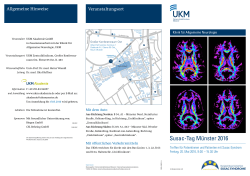 Susac-Tag Münster 2016 - Universitätsklinikum Münster