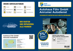 Zum Prospekt - Autohaus Föhr GmbH
