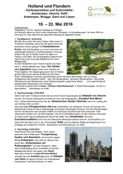 Weitere Informationen - Geitner Gartenreisen