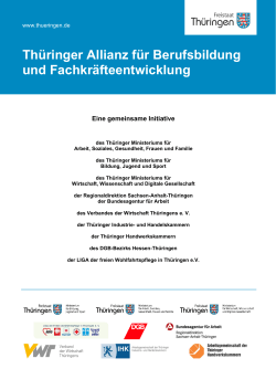 Thüringer Allianz für Berufsbildung und Fachkräfteentwicklung