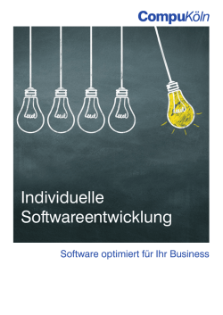 Individuelle Softwareentwicklung