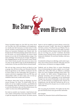 Die Storyvom Hirsch