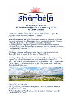 Info - Oneness Team Deutschland