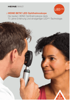 HEINE BETA&reg; LED Ophthalmoskope Die besten HEINE