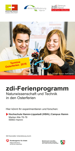 Flyer zum - Hochschule Hamm