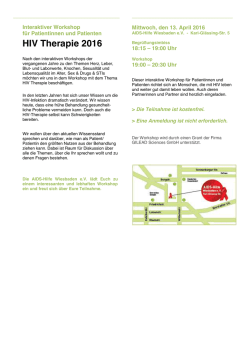 HIV Therapie 2016 - AIDS