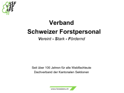 2016 - Verband Schweizer Forstpersonal