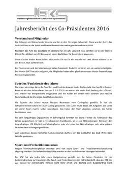 Jahresbericht