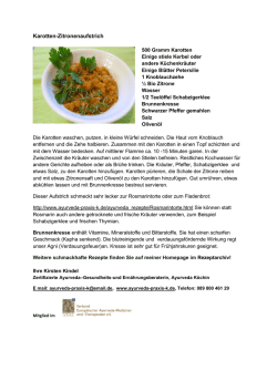 Karotten-Zitronenaufstrich - Ayurveda Praxis Kirsten Kindel
