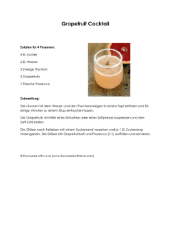 Grapefruit Cocktail - FLAVOURED WITH LOVE