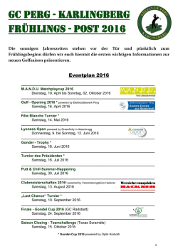 Golfclub Perg-Karlingberg Fr&uuml;hlingspost 2016 als PDF