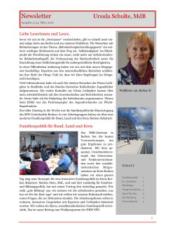 Newsletter - Ulla Schulte