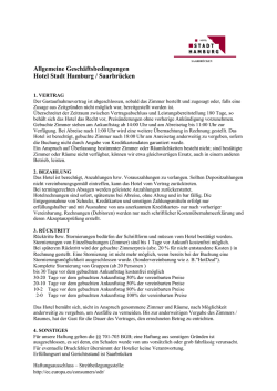 downloaden - Hotel Stadt Hamburg Saarbr&uuml;cken