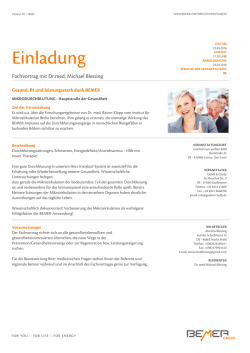 Einladung - Dr. Michael Blessing