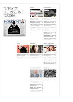 INHALT HORIZONT 12/2016