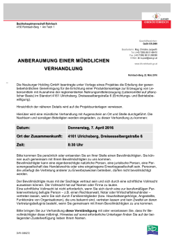 Neuburger Holding GmbH , Standort 4161 Ulrichsberg