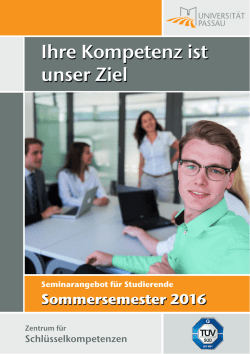 Ihre Kompetenz ist unser Ziel - Zentrum f&uuml;r Schl&uuml;sselkompetenzen