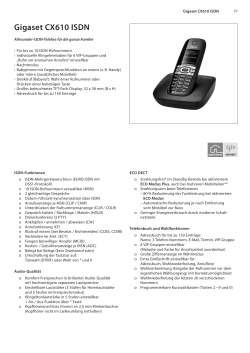 Gigaset CX610 ISDN