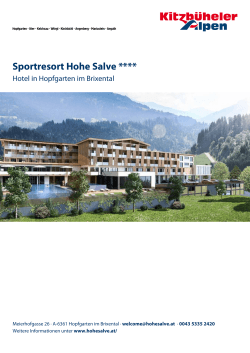 Sportresort Hohe Salve in Hopfgarten im Brixental