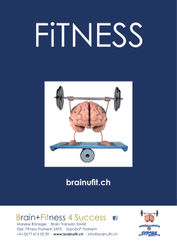 Fitness Angebot Brainufit - Brain+Fitness 4 Success