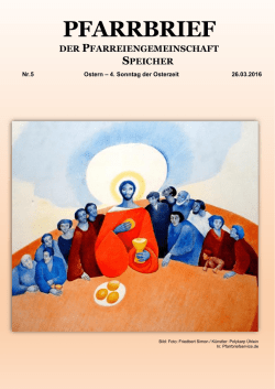 Pfarrbrief Sülm Nr. 5 - Pfarreiengemeinschaft Speicher