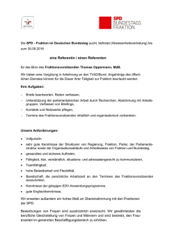 eine Referentin/einen Referenten f&uuml;r das B&uuml;ro des