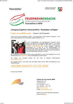 IdF Newsletter